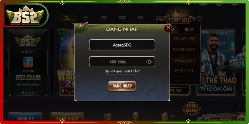 Đăng nhập B52Club nhận khuyến mãi